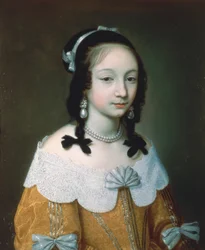 Portrait of a Lady Wearing a Yellow Silk Dress